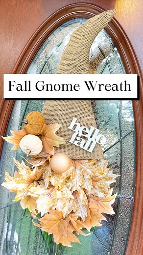 Micah Enriquez on Instagram: "Gnome Wreath tutorial dropping at 5pm today! 🍁 I've gotten several requests for a Fall Gnome Wreath Door Hanger, and this little guy was fun to make! What do we think? Stay tuned for the step-by-step reel which will be posted at 5pm today here, once I finish editing the clips. #falldecor #falldecoridea #fallgnomewreath #gnome #fallhomedecor #Fallvibes #fallaesthetic #dollartree #diy #diyhomedecor #doordecor #centerpieces"