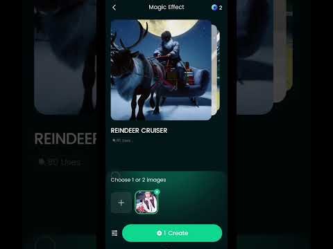 This Holiday Effect Is TOO FUN - Turn Any Photo into a Reindeer Ride Animation (Dream Face)