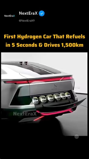 The future of driving runs on hydrogen.  This car refuels in...