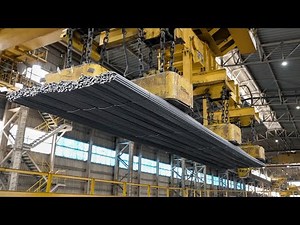 Process of Manufacturing 6.2km Long Rebar. Steel Mill in Korea