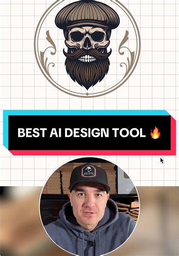 This design tool lets you manually edit designs or use an ai chat prompt to make tweaks and changes 🔥 #aidesign #brandlogo #design