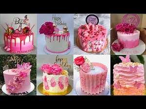 Pink Colour Cake Ideas For Girls/Teenage Girls Birthday Cake/Pink Birthday Cake Ideas For Baby girls