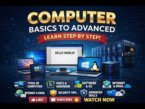 Learn Computer from Beginner to Advanced | Full Computer Course | WEBDEV FORGE