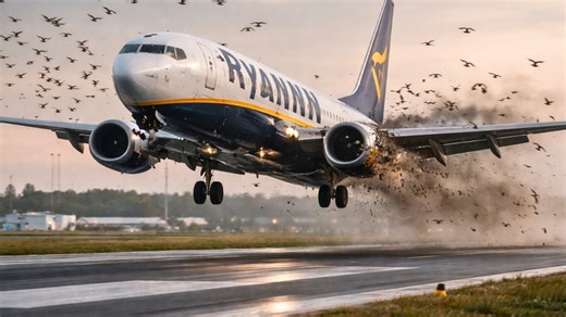 Ryanair Flight 4102 at Rome Ciampino, how a bird strike during go around led to a dual engine stall and crash landing