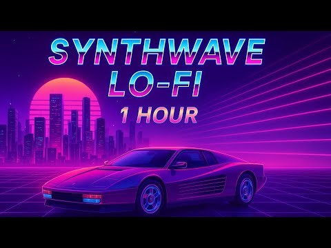 1 HOUR Digital Drift | Cyberpunk Synthwave Music for Focus, Coding, and Study | Instrumental Loop