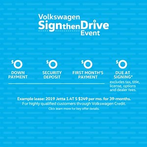 The Volkswagen Sign Then Drive Event is here. Get a great deal on a new Jetta. | Volkswagen | Facebook