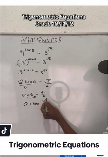 Solve Trigonometric Equations for Theta