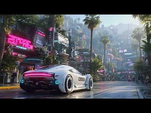 Future City 2090 - Retro ’50s: Beautiful Sunset | Sci-fi AI Short Film (4K)