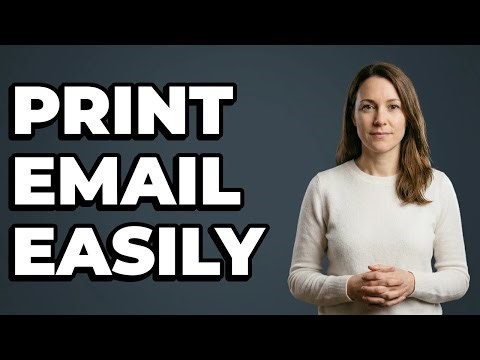 How To See The Email Print Feature?