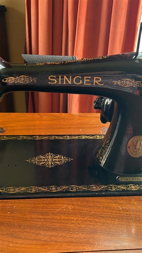 The week before Christmas, my husband found me a Singer 66-16 in the table with knee peddle and the bench for $24.99!!!! Today I rewired the plug cord, peddle and the lamp on my Twitch stream (RedtasticCreates on Twitch) and opened up the motor. I ordered some new carbon brushes (one snapped when I opened it) and am going to watch and rewatch some motor maintenance and repair video in YouTube and get her running! She came off the line in 1941, and looks like it got a tune up in the mid 1990’s (b