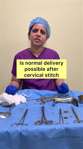 ✨ Cervical stitch & normal delivery – YES, it’s possible! ✨ A cervical stitch (cerclage) is placed to prevent preterm birth in women with a weak cervix. 👉 The stitch is usually removed around 36–37 weeks, and if everything is favourable, labour can progress naturally. 👶 Many mothers go on to have a safe, successful normal delivery after stitch removal. 🩺 Careful case selection, timely stitch removal, and close monitoring make all the difference. Hope science patience = beautiful outcomes #Cer