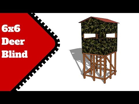 6x6 Deer Blind Plans - DIY Tutorial