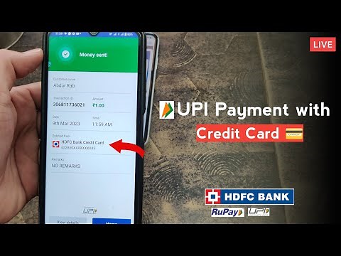 UPI Payment with Credit card LIVE 🔴 demo | Credit card se UPI payment karna sikhe