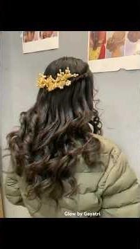 “Glam Curls with a Dutch Braid ✨ Perfect Party & any occasion Hairstyle”💝#openhaircurls