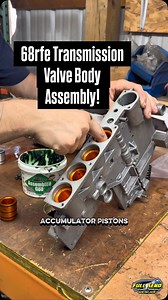 2017 RAM 2500 68rfe Transmission Valve Body Assembly & Installation. The valve body has been updated, here is the parts list. Transgo .453 SSV Valve, Transgo Accumulator Piston Cover, Transgo L/R Switch Valve, Valve Body Gaskets Added, Transgo Billet Accumulator Pistons, Billet Channel Plate, New MOPAR Solenoid Pack, New Grommets. #fsptransmissions #clutch #valvebody #ram #overdrive #convertor #transmission | Tyler Jackson