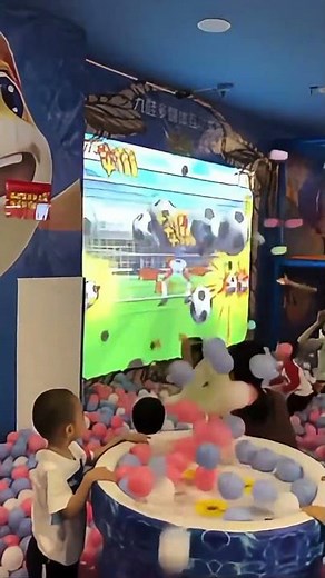 Crazy Wall Projection Game! ⚽ Kids Love This Interactive Ball-Smashing Fun!