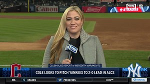 Anthony Rizzo is back in the starting lineup after exiting Game 1 in the 9th inning. Meredith Marakovits has all the details 👀👇 | YES Network