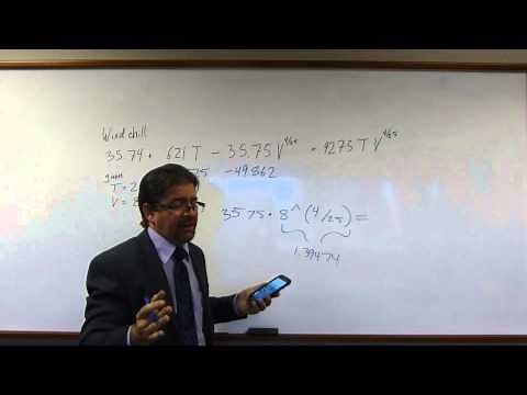 How to calculate windchill.