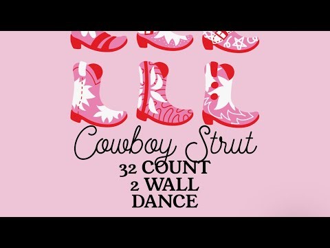 Cowboy strut line dance - with walk through