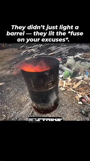 EXPLOSION | COLLISION | MEMES on Instagram: "This isn’t destruction. It’s *intentional release*. That pile of cans? That’s your clutter. Your distractions. Your “someday” projects. The barrel? That’s your comfort zone — burning. Watch the smoke at 0:40. It doesn’t rise gently. It *explodes* upward — because that’s what happens when you stop suffocating your potential. You don’t need permission to clear space. You just need to pour the fuel, strike the match, and let it burn. 👇 Comment “CLEANSE”