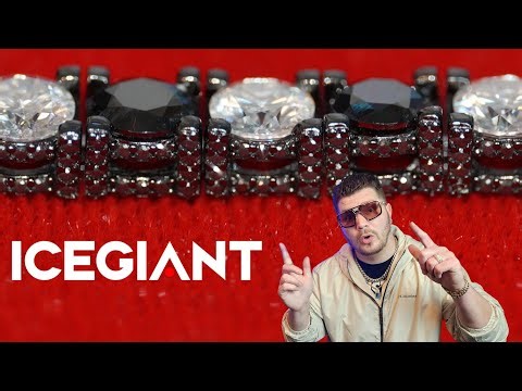 ICEGIANT'S 🔥 Fully Iced Out Black & White Moissanite Tennis Bracelet Review