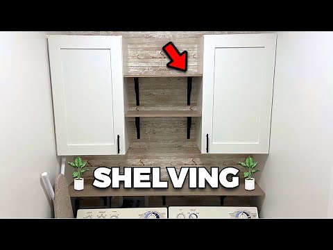 Effective Laundry Room Organization - How to Install Shelving