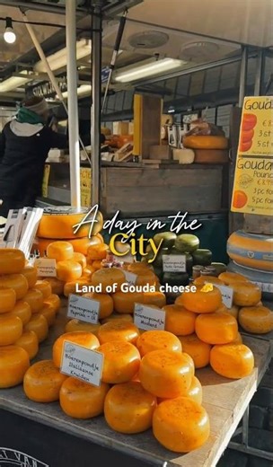 Inside Gouda, the cheese city 🧀#travel#gouda #shorts