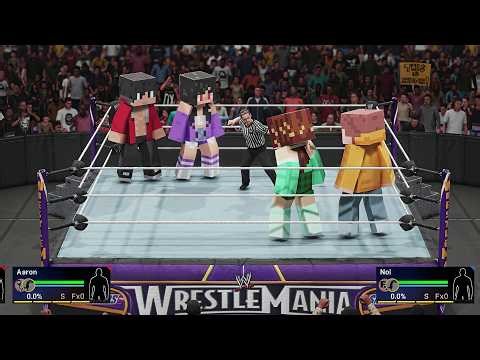 Aphmau & Aaron vs Kim & Noi