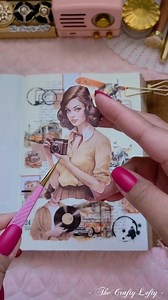 ASMR Vintage Journaling 💿☎️🎥 Retro Vibes I wanted to try a retro vintage spread using this beautiful sticker book - The Song Of Time. I hope it turned out okay. 😊 🩷 Materials used: @estarcaseshop 🩷 12% discount code: THECRAFTYLEFTY 🩷 Link in the bio . . . . . . #journalinspiration #journalprompts #journaladdict #journal #journalingasmr #journaling #journalwithme #journalwithmeasmr #asmrjournaling #vintagepaper #vintageaesthetic #retro #retrovintage #vintagejournaling #vintage #estarcase #t
