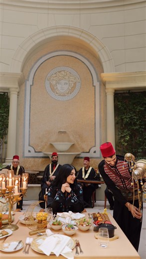 Palazzo Versace Dubai on Instagram: "Embrace the spirit of togetherness this Ramadan at our Hikayat Garden. #LivingPalazzoVersace"