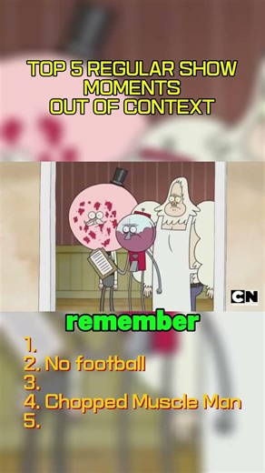 TOP 5 REGULAR SHOW MOMENTS (OUT OF CONTEXT) 🐦🦝 #RegularShow #shorts