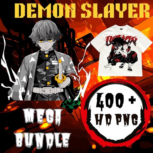 300-400 Anime Pngs, Well-organized and Print-ready — Perfect for POD and Printing Businesses. - Etsy