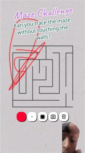 tutorial maze but don't touch the walls New viral video # maze