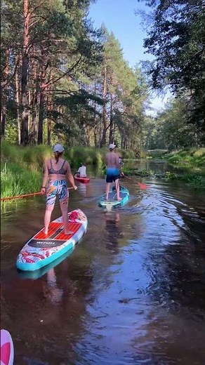 The ultimate river escape #paddleboarding #peaceful #outdoors