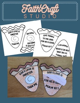 THANKSGIVING PIE CRAFT | MEMORY VERSE