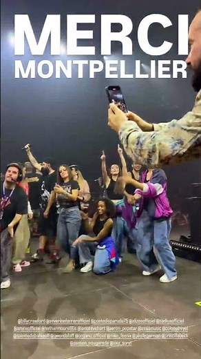 Alizée - Group picture at I Gotta Feeling La Tournée at the Zénith in Montpellier 2024 October 26