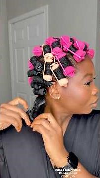 Roller set on 4C hair | Roller set fail & what not to do #howto #rollerset