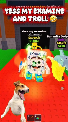 YESS MY EXAMINE NEW TROLL😂🤣 #roblox #funny #stealabrainrot #brainrot #robloxedit