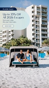 Don’t just book one trip to The Resort at Longboat Key Club—book them all. 2026 is wide open and up to 35% off for 72 hours only. | The Resort at Longboat Key Club