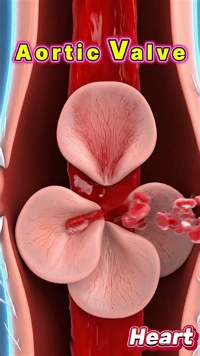 Aortic Valve in Action - Ultra Realistic Animation 🫀
