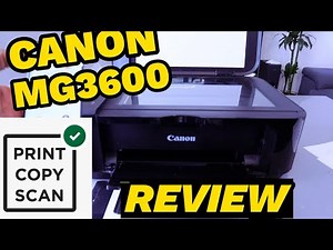 How to Scan, Print and Copy With Canon PIXMA MG3600 All In One Printer ~ Full Guide