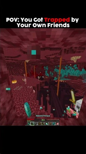 POV You Got Trapped by Your Own Friends.😭 #minecraft #shorts #minecraftshorts