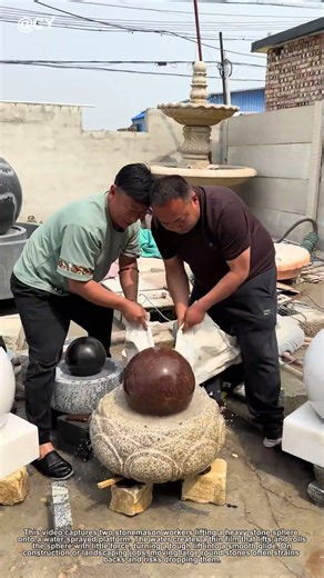 Stonework Life Hack: Floating Sphere Trick | Viral Construction Fun Fact