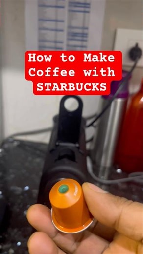 Starbucks Coffee at Home ☕ | Nespresso Machine + Starbucks Capsule #Shorts
