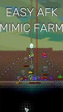 How To Make An AFK Mimic Farm in 90 Seconds - Terraria