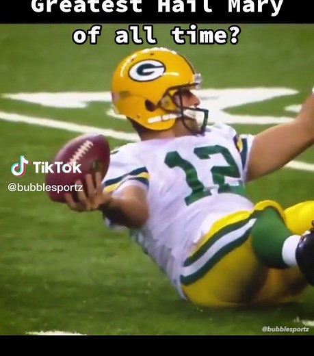 December 3, 2015: After a face mask on the defense sets up a final play, Aaron Rodgers throws a 61-yard TD to beat the division rival Detroit Lions. #nfl #football #aaronrodgers #hailmary #packers #detroitlions #sportsedit