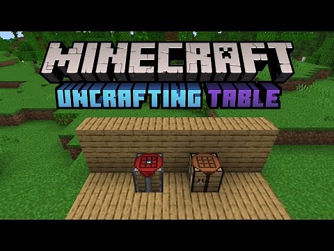 Uncrafting Table Addon for Minecraft
