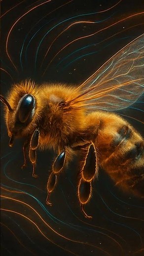 Honeybees Navigate with Earth’s Magnetic Field! 🐝🌍 #Science #Nature #Bees