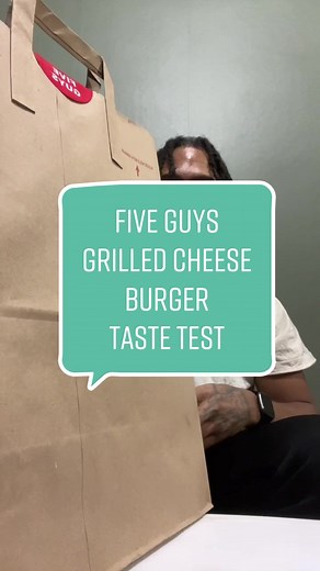 Five Guys Grilled Cheese Burger Taste Test Review