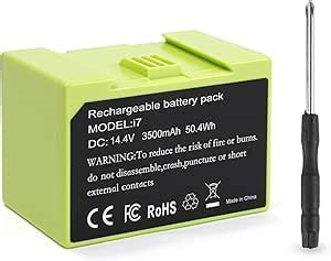 14.4V 3500mAh Replacement Battery for iRobot Roomba e and i Series,e e5 e6 e5150 e5152 e6198 and i i3 3150 i3+ 3550 i4 4150 i4+ 4552 i6 i7 i7158 i7+ j7 7150 7550 i8 i8+
